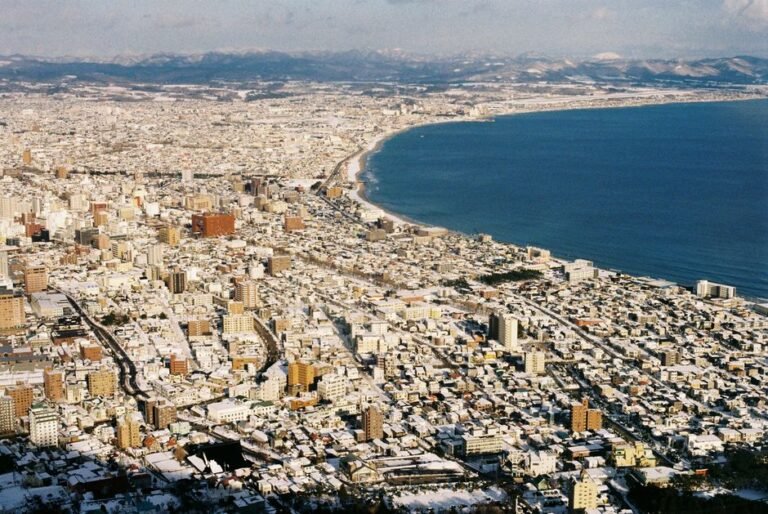 seaside town winter