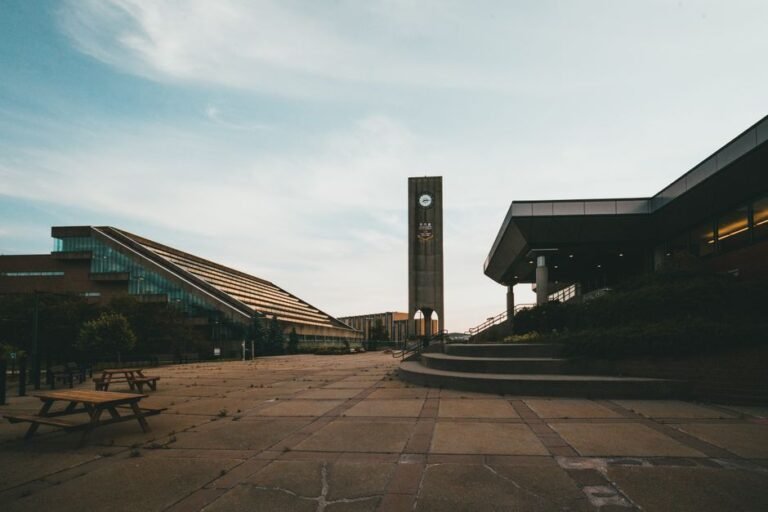 empty university campus